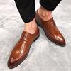 Leder Formale Oxford Männer Schuhe Schnüren Spitzschuh Business Büroarbeit Kleid Schuhe Männliche Schuhe