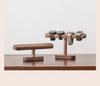 Luxury Black Walnut Jewelry Display Stand for Watches, Bracelets, and Necklaces