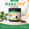 Floh- & Zecken-Weichkautabletten für Hunde und Katzen Haut- & Fellgesundheit Unterstützung Tier-Nahrungsergänzungsmittel 120 Kautabletten