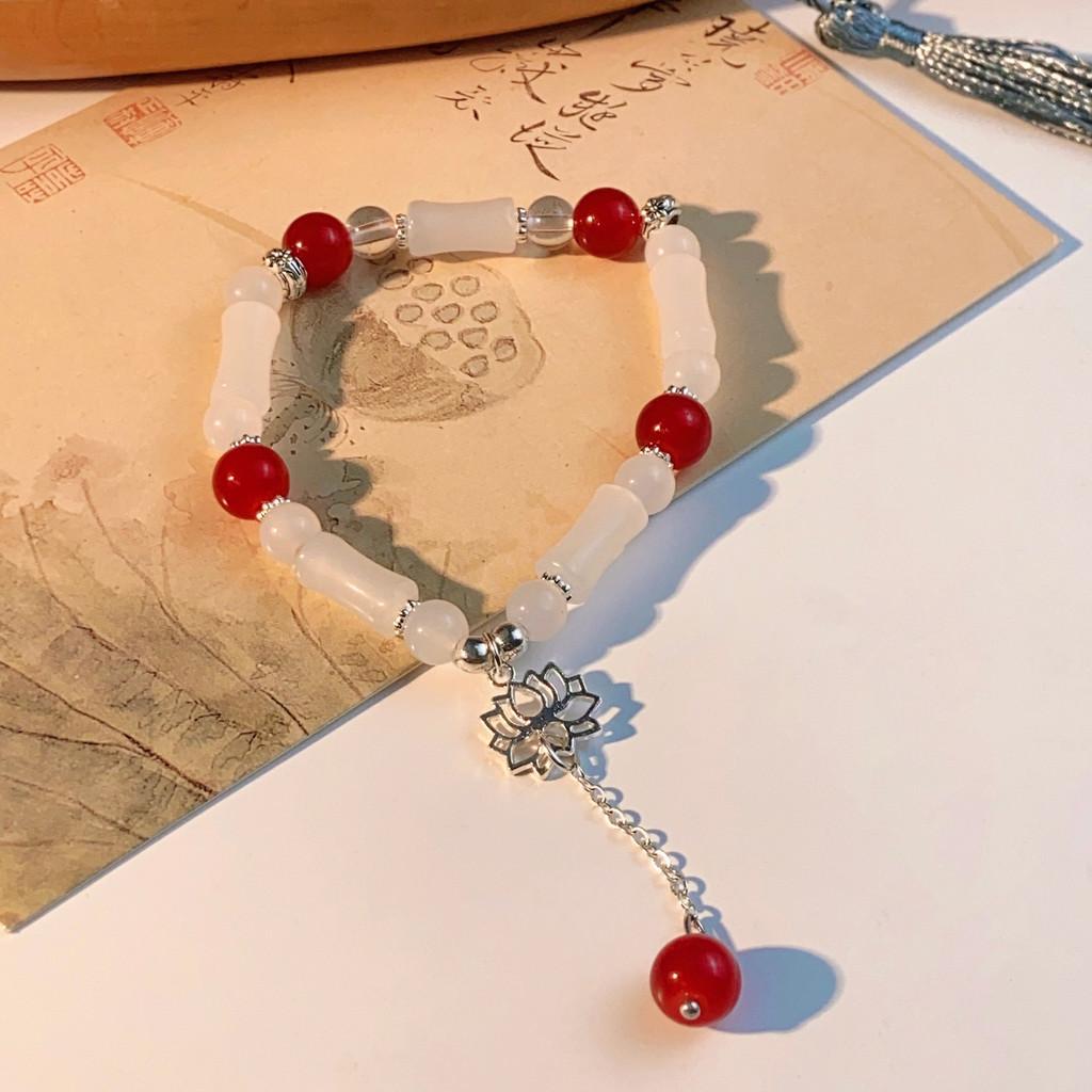 Stilvolles chinesisches Sommer-Lotusblumen-Armband Modernes geometrisches Damen-Accessoire Mode