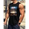 2026 New Tiger Lion Graphic Tank Tops Men Casual Hip Hop Streetwear Oversized Fitness Gym Vest Harajuku Sleeveless Top Sportwear