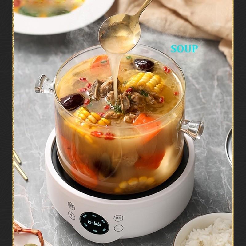 500W Intelligence Multi Functional Health Pot Large Capacity Soup Boiler Teapot Household Timeable Stewing Cookware
