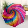 1pc Colorful Swirl Pattern Umbrella - 8-Rib Automatic Open/Close, Fashionable Compact Umbrella for Outdoor Adventures yy250813169