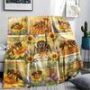 Animal Pattern Frame Print Flannel Blanket High quality Comfortable for All Seasons Home Decor Warmth and Comfort Perfect for Christmas Gifts
