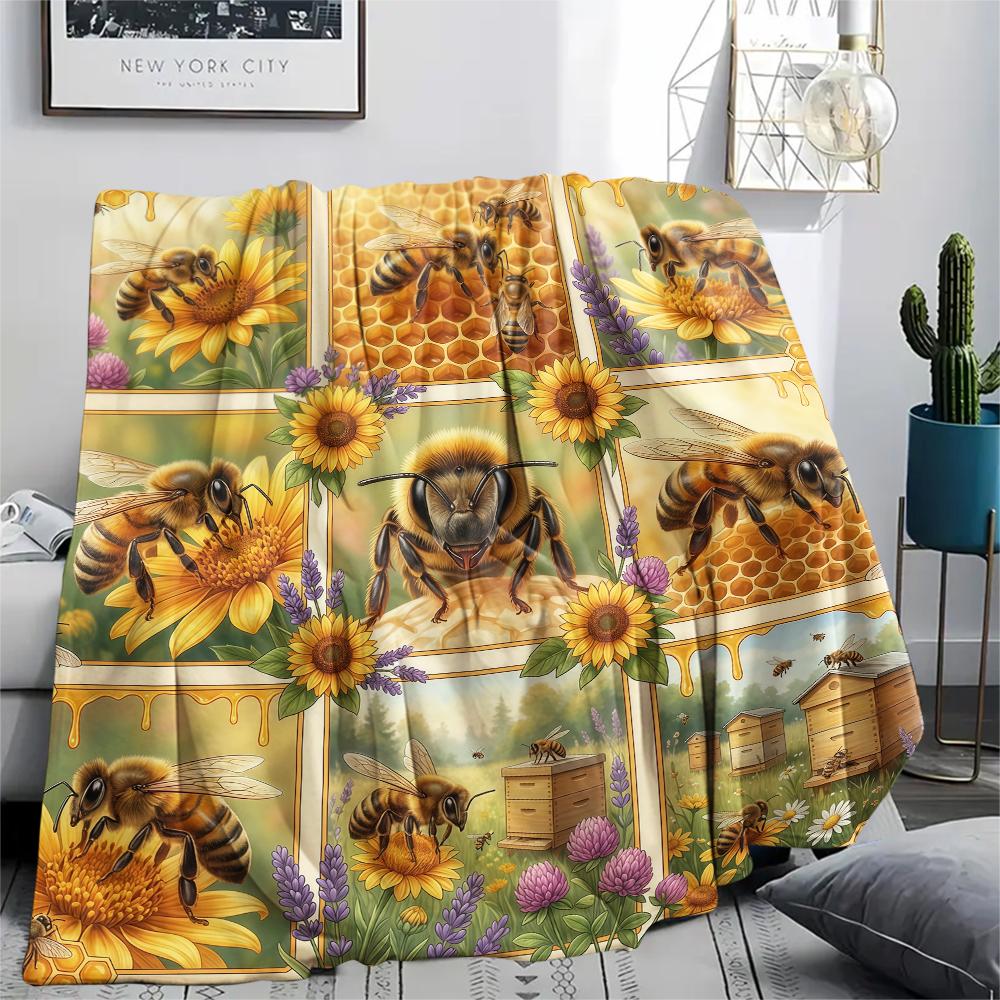 Animal Pattern Frame Print Flannel Blanket High quality Comfortable for All Seasons Home Decor Warmth and Comfort Perfect for Christmas Gifts