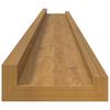 Wall Shelf with Shelf 4 pcs Beige 100 x 9 x 3 cm Wood Based Material