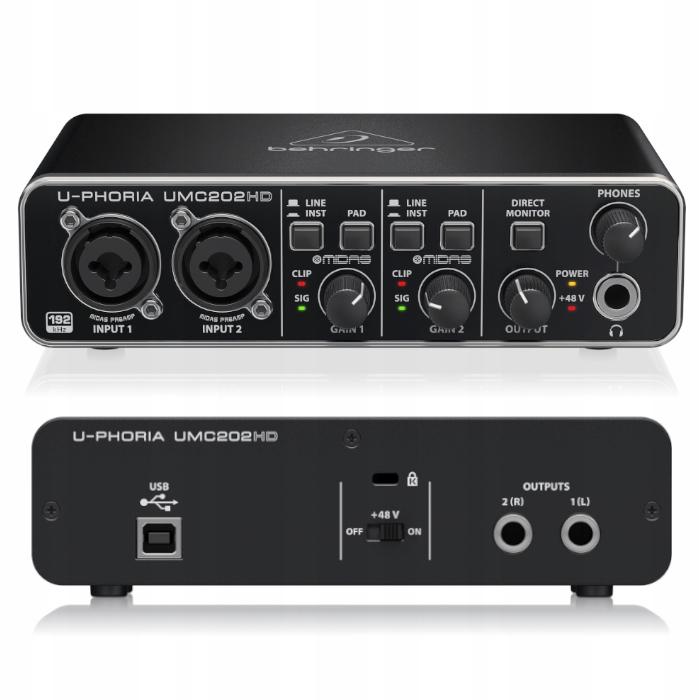 Behringer Interface De Audio Usb Umc202hd - Imagen 2
