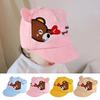 Adjustable Cap Baby Baseball Cap Kids Boys Girls Cartoon Duck Tongue Cap Sunshade Hat with Ears Fisherman Hat Spring Summer