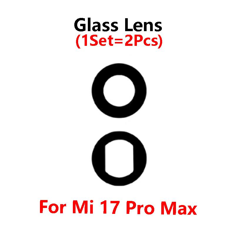 For Xiaomi Mi 17 Pro Max Back Rear Camera Glass Lens with Adhesive Sticker