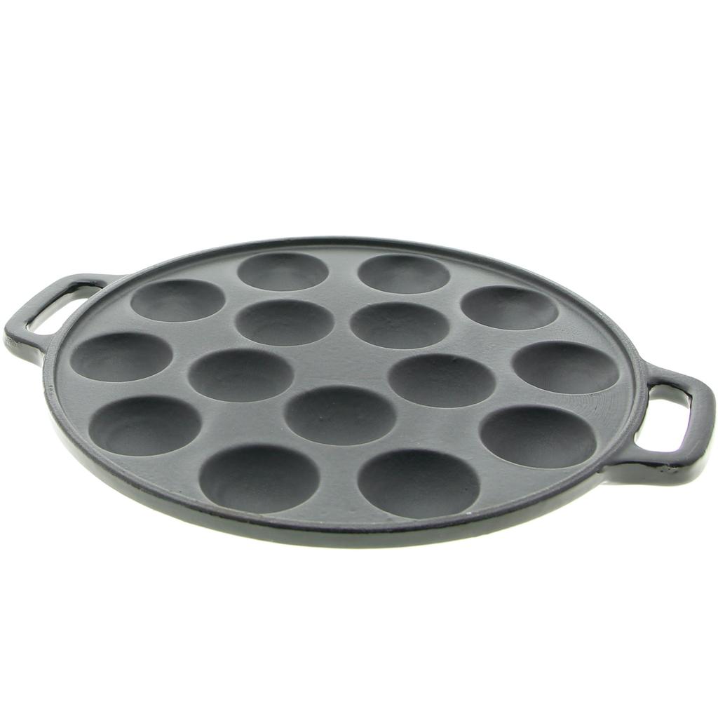 MINI 15 PANCAKES CAST IRON FRYING PAN