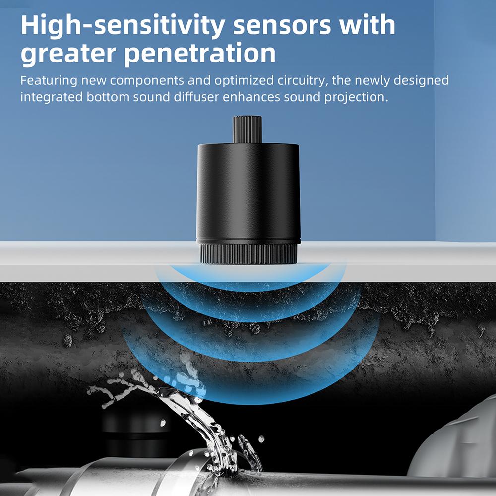 Rohrleckdetektor Tragbarer Wasserleck-Sensor Tropfenüberwachungsgerät 0-60db Empfindlichkeit Wandrohrleck-Hördetektor Für Rohr