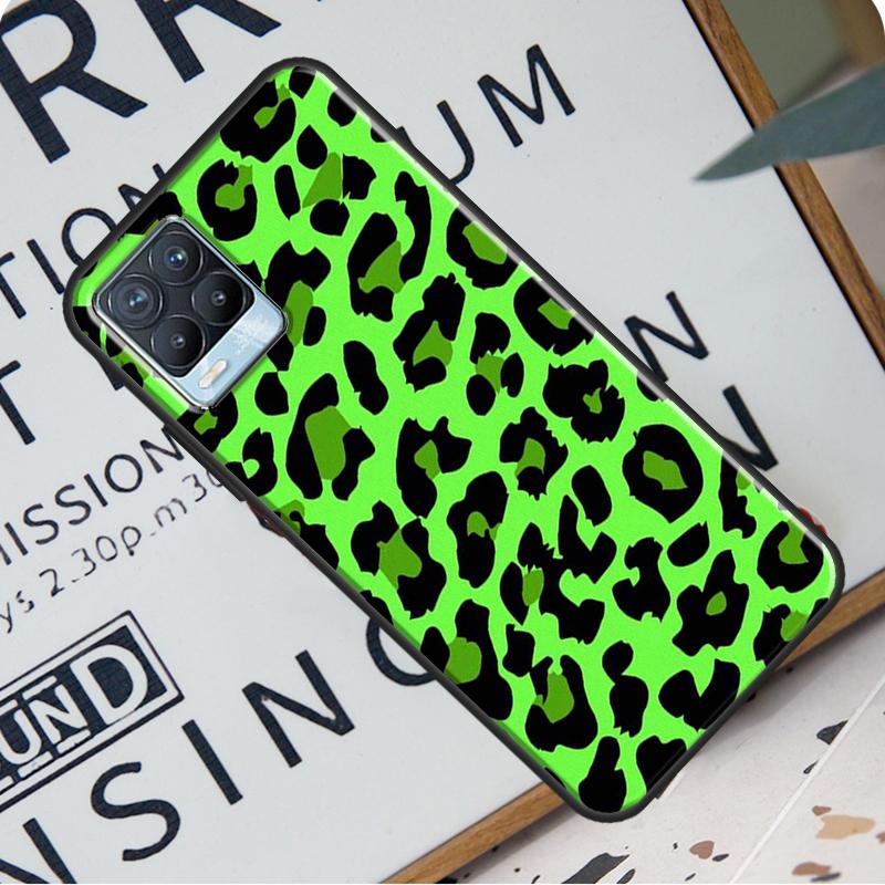 Leopard Print Black Cheetah Pattern For OnePlus 9 Pro 8T 9R Nord 2 Phone Case For Realme 6 7 8 Pro 8i GT Master GT Neo 2 C21