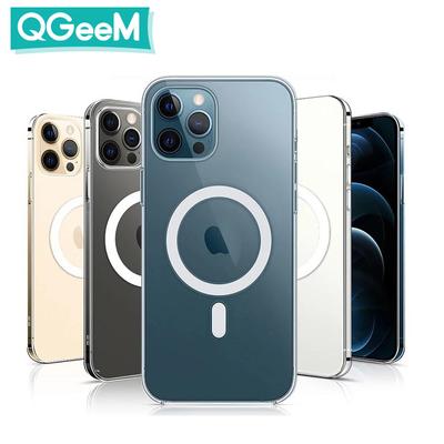 Coque de protection officielle 1:1 ultra transparente avec anneau magnétique intégré pour iPhone 15 16 14 13 12 Pro Max 13 12 Mini