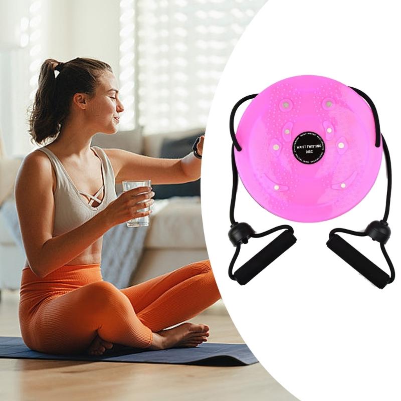 Twist Waist Disc Balance Board with Drawstrings, Body Shaping Waist Twisting Disc Fitness Waist Wriggling Plate