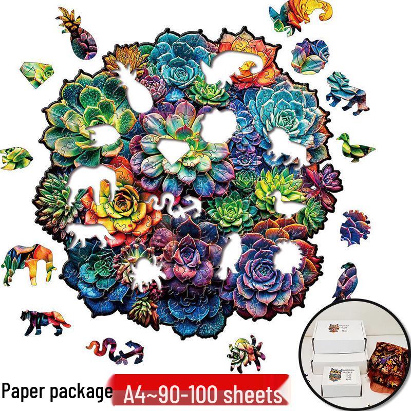 Irregular Animal Dog Penguin Wooden Puzzle in Stock