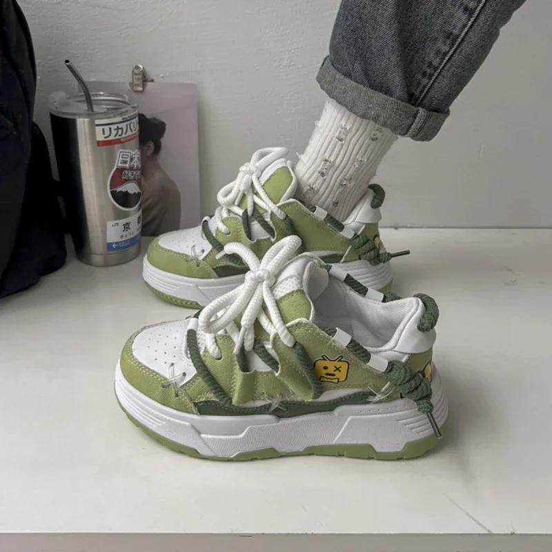 Nový design Dámské Pánské Chlebové Boty Široká Podrážka Párové Unisex Robustní Tenisky Hip Hop Platformové Tenisky Dámská Sportovní Obuv