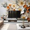 Moderne 3D Stereo Bakgrunn Tapet Veggmaleri Blomstermønster Kunstdekor Maleri Bakgrunn Tapet