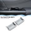 2pcs Interior Front Door Handle Bowl Decor Cover Trim for Ford F150 + Chrome
