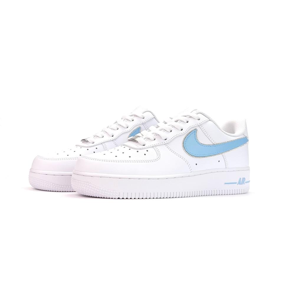 Nike נעלי סקייטבורד Air Force 1 נמוכות יוניסקס לבן כחול CW2288-111(צוות935-)