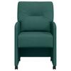 Dining Chairs with Casters 2 pcs Dark Green 57 x 67 x 95 cm