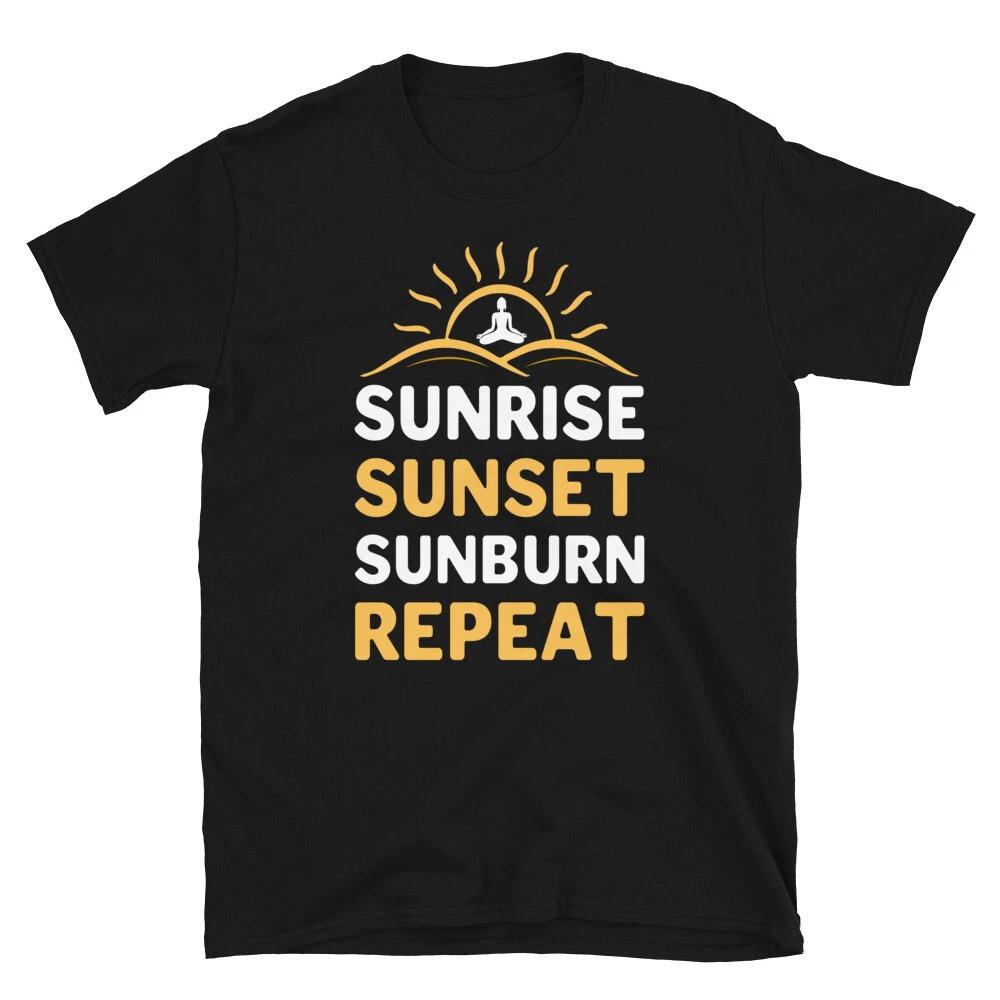 Sunburn Funny YOGA Peace Summer Namaste T-Shirt S