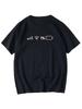 Humorous and Creative Low-power Printed Short Sleeved T-and Kids Tshirt for Men and Women, Simple and Comfortable Unisex Top
