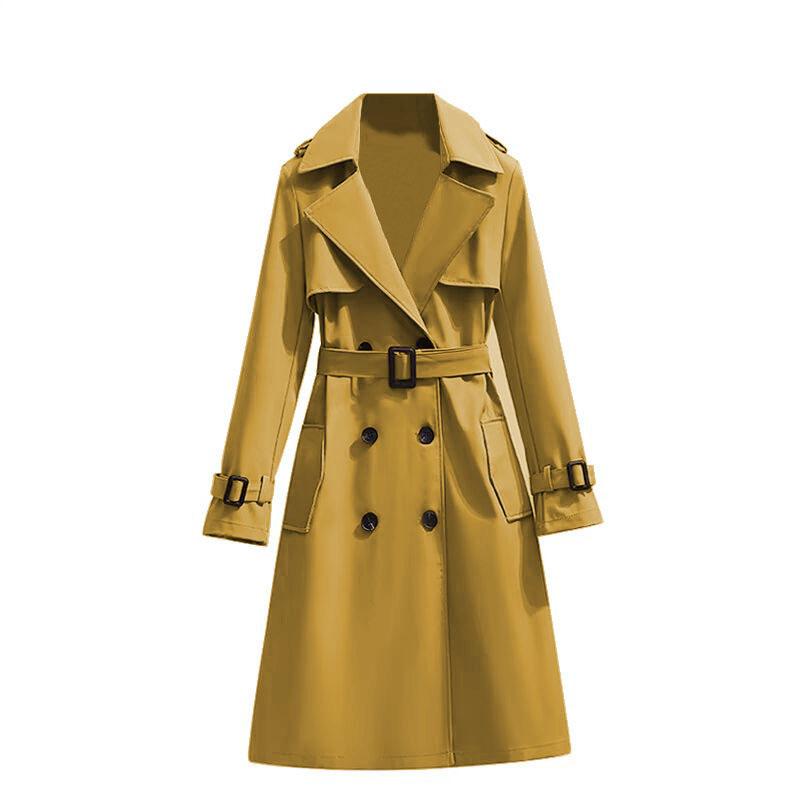 Spring and Autumn New Popular Women's Clothing Korean Version of Medium and Long Fashion Temperament Casual Trench Coat Long-sleeved Coat Coat Women
