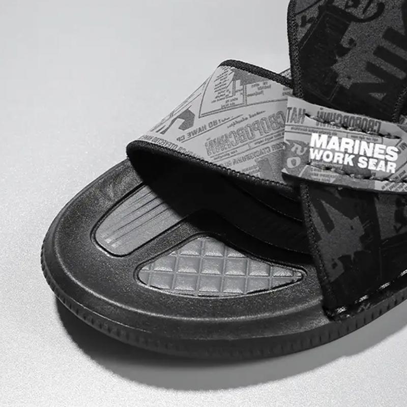 Summer Men's Outdoor Sandals Soft Sole Non-slip Flip-flops Home Indoor Flat Slippers Fashion Beach Flip-flops Sandals Men Shoes