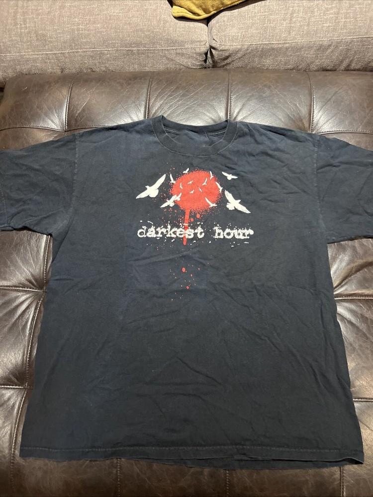 Vintage Darkest Hour Black Shirt Cotton All size Unisex Unisex T-Shirt XXXL