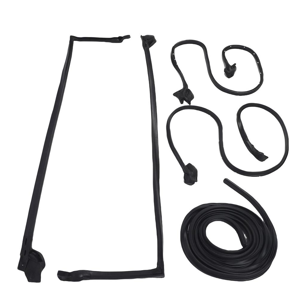 5 PCS Car Weatherstrip Seals Kit Left Right Door Roof Trunk Weatherstrip Gasket Seal RR7002 Replacement for Firebird