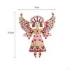 Enamel Brooch Pin Unique Cute Gift Colorful Breastpin for Scarves Shawl Bags Orange