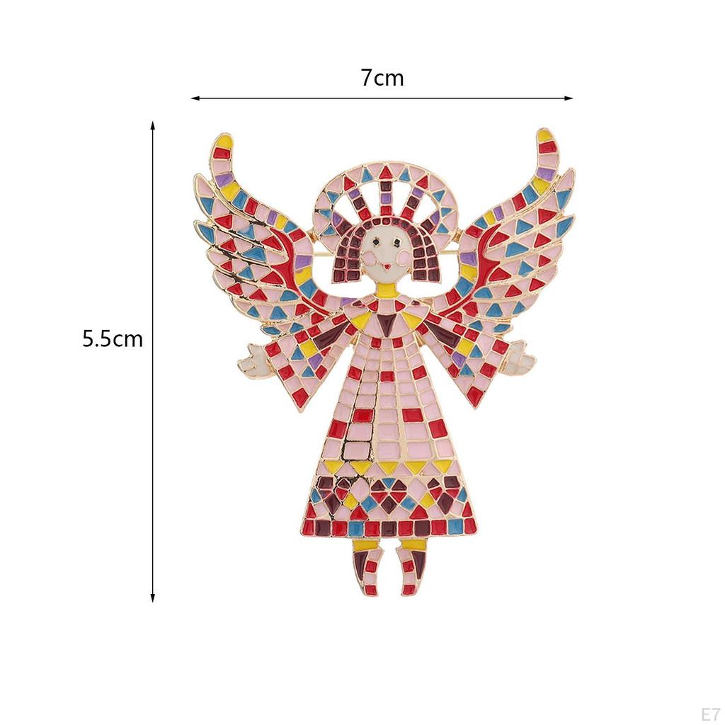 Enamel Brooch Pin Unique Cute Gift Colorful Breastpin for Scarves Shawl Bags Orange