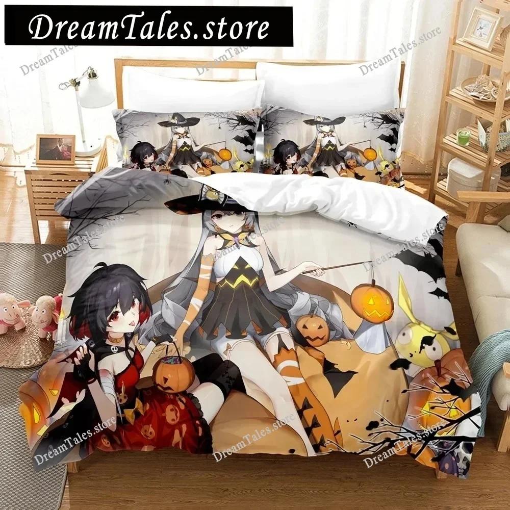 3D Anime Honkai Impact 3rd Bedding Set Printed Decorative 2-3pcs Duvet Cover Set Bedclothes Quilt Cover Home For Aldult Teen741