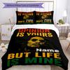 Bob Marley's Life Quote 3PCS Bedding Set, Breathable Duvet Cover & 7 Pillowcases, Soft Bed Linen, Great Birthday Festival Gift