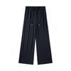 Women's Ice Silk Wide-Leg Pants: High-Waist, Floor-Length, Slimming Slit, Lightweight, Sun Protection for Summer