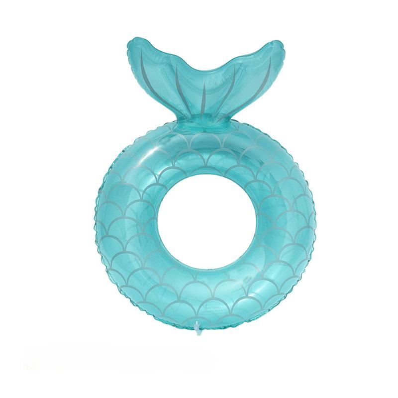 Thickened Mermaid Lifebuoy for Adults Kids Large Size Underarm Swimming Ring Trendy Float S розовый