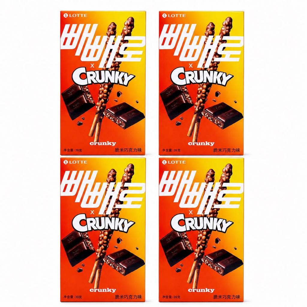 Lotte Pepero Crispy Rice Chocolate Biscuit Sticks 39g
