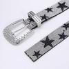 Women's Fashion Diamond Inlaid Star Belt, Luxury Creative Belt, Hip Hop Punk Rock Style Y2k Belt,Suitable For Both Men And Women