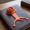 Funny Reading Book Clip 3D Cat Reading Bookmark Creative Lazy Cat Bookmark  School