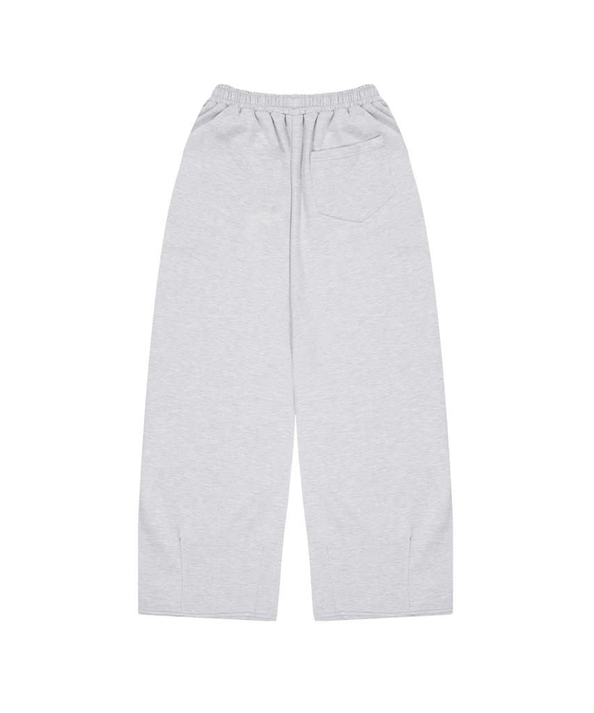 STANDARDERROR [All Seasons Or Fleece-Lined] 87-Stan271 Curved Hem Wide Loose Fit Sweatpants (4 Colors)