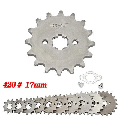Łańcuch 420H 420 17mm 10 -19 zębów przednie koła zębate silnika dla Taotao Kayo BSE Xmotos Apollo SSR małpa Dax 110 125cc Dirt pitbike