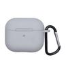 Etui Do Apple Airpods 3Gen Szare Silikonowe Ochronne +Karabińczyk