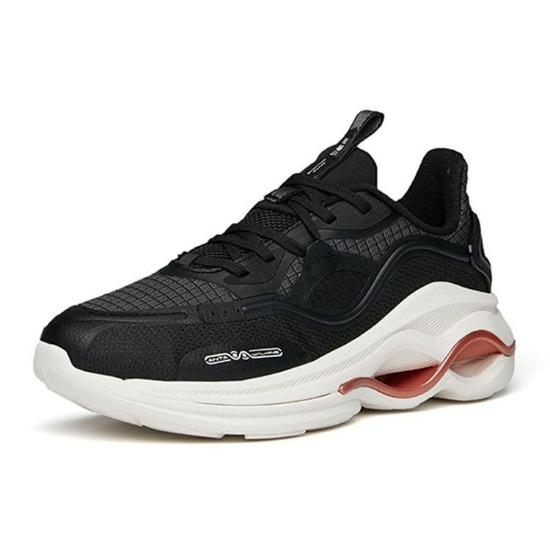 Anta Training Series Casual Shock Absorbing Non-Slip Durable Low-Top Training Shoes Women Sneakers Black 122147722-4