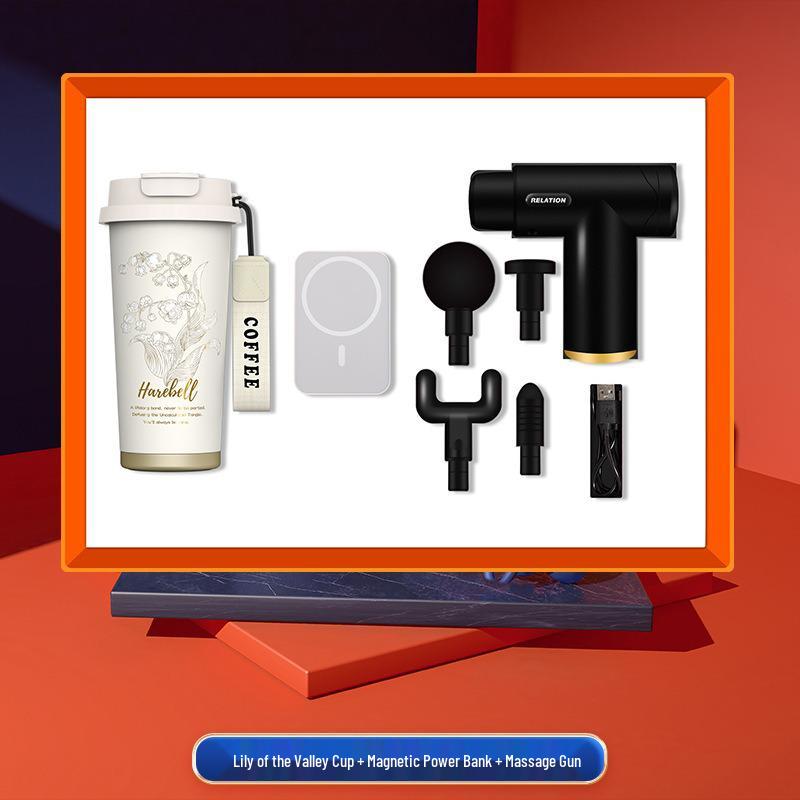 High-End Souvenir Gift Set: Custom Logo Coffee Mug & Power Bank