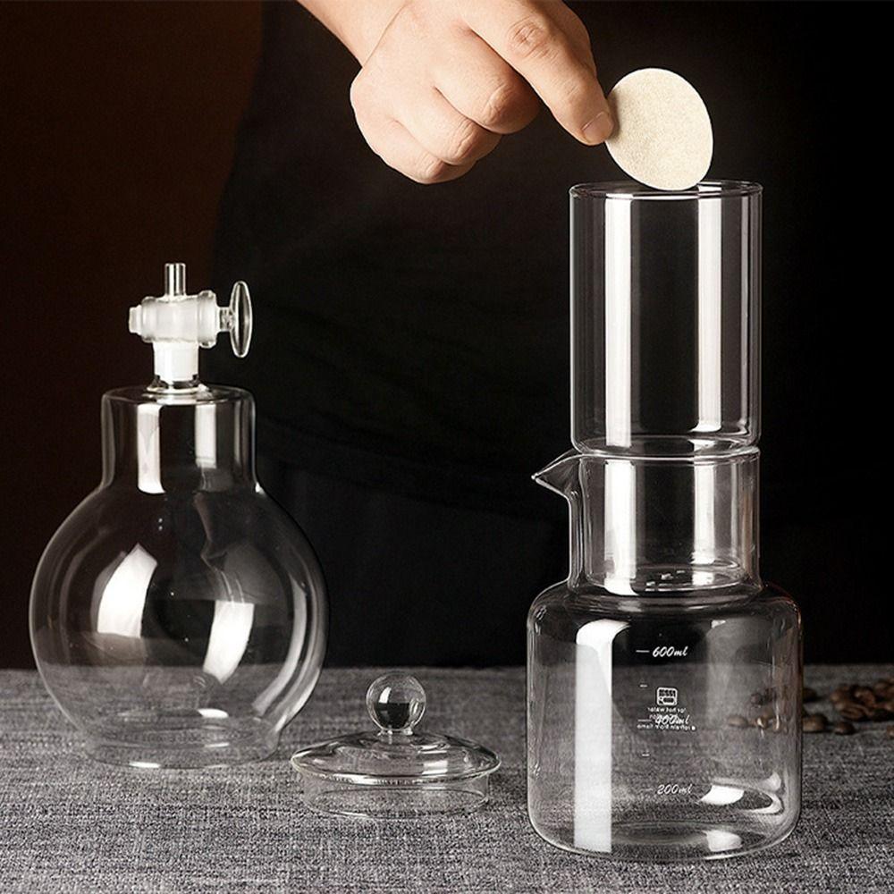 Borosilicate Glass Ice Dripper Coffee Maker 600ml Cold Brew Tower  Coffee Lover Gift