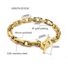 Stainless Steel Geometric Link Chain Bracelets for Women Men T Bar Lock Clasp Hand Jewelry Gifts Trendy Bracelets