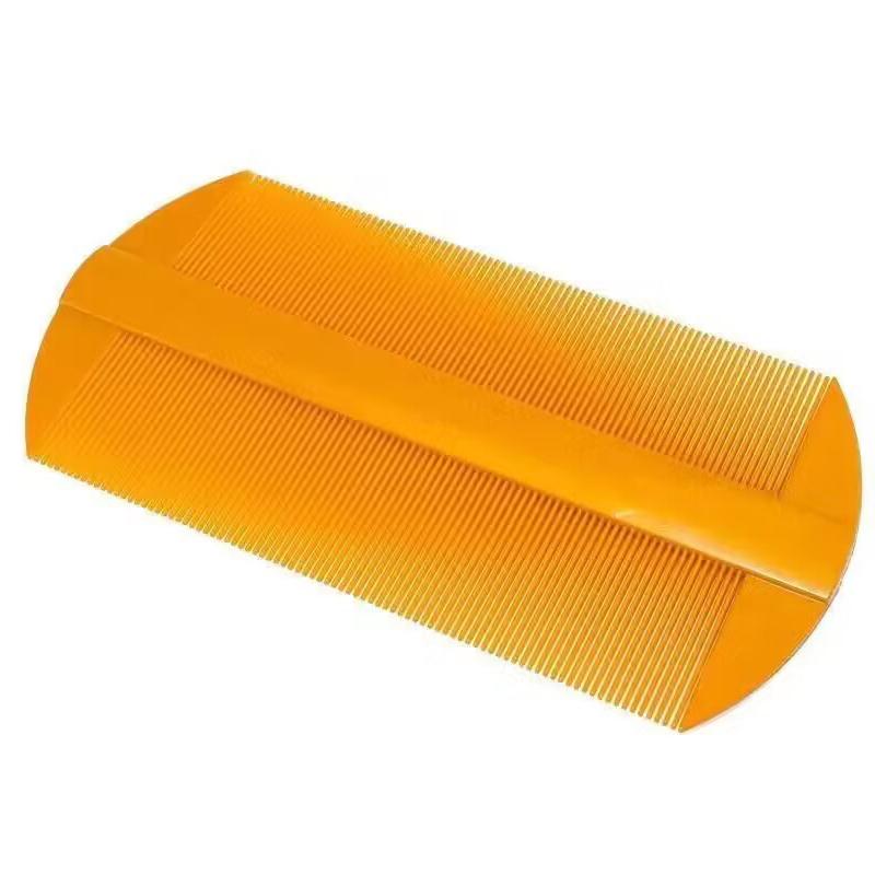 

Бамбуковый гребень от вшей, двухсторонний, с супер густыми зубцами, удаляет перхоть, очищает кожу головы, массажирует кожу головы, удаляет блох, инструменты для волос 1pcs