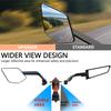 Universal Motorcycle Side Wing Mirrors For Kawasaki YAMAHA Aprilia Honda Suzuki Motorcycle Rotatable Adjustable Wind Wing Mirror