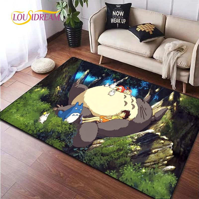 Cute Cartoon Anime Carpet for Living Room Bedroom Rug Kitchen Kids Unslip Floor Mat Birthday Gift Photography Props Tintines Rug