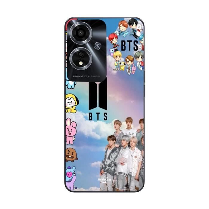 Coque - Maniacase - Oppo A59 5G - Kpop BTS - Souple - Noir